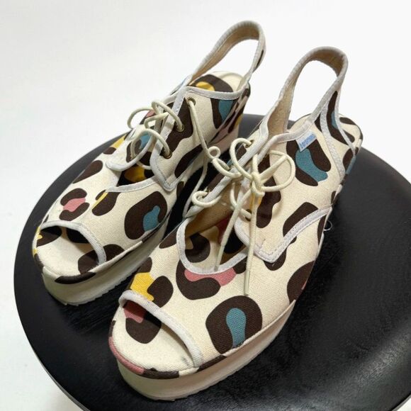 Beremina NWOT cheetah print platform sandals - Picture 2 of 7